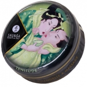 Массажная свеча Exotic Green Tea с ароматом зелёного чая - 30 мл. - Shunga - купить с доставкой в Южно-Сахалинске
