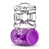 Фиолетовое эрекционное виброкольцо Pleaser Rechargeable C-Ring - Blush Novelties - в Южно-Сахалинске купить с доставкой