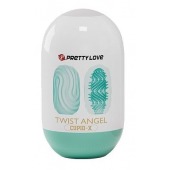 Бирюзовый мастурбатор-яйцо Twist Angel - Baile - в Южно-Сахалинске купить с доставкой