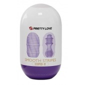 Сиреневый мастурбатор-яйцо Smooth Stripes - Baile - в Южно-Сахалинске купить с доставкой