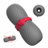 Серый эластичный мастурбатор с утяжкой - S-HANDE - в Южно-Сахалинске купить с доставкой