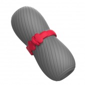 Серый эластичный мастурбатор с утяжкой - S-HANDE - в Южно-Сахалинске купить с доставкой