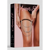 Оригинальная подвязка на ногу с цепочками из кристаллов - Amor El купить с доставкой