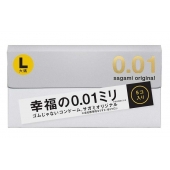 Презервативы Sagami Original 0.02 L-size увеличенного размера - 5 шт. - Sagami - купить с доставкой в Южно-Сахалинске