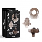 Набор из 3 дымчатых эрекционных колец с вибрацией Teasers Ring Kit - Chisa - в Южно-Сахалинске купить с доставкой