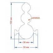 Силиконовый кляп-ёлочка на кожаных ремешках - Sitabella - купить с доставкой в Южно-Сахалинске