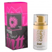 Возбуждающий гель Golden Chups с малиновым ароматом - 17 мл. - INTT - купить с доставкой в Южно-Сахалинске