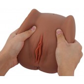 Мастурбатор Black Beauty - вагина и анус - S-HANDE - в Южно-Сахалинске купить с доставкой