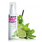 Съедобное согревающее массажное масло Love Me Tender Mojito с ароматом мохито - 100 мл. - Love to Love - купить с доставкой в Южно-Сахалинске