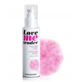 Съедобное согревающее массажное масло Love Me Tender Cotton Candy с ароматом сладкой ваты - 100 мл. - Love to Love - купить с доставкой в Южно-Сахалинске