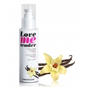 Съедобное согревающее массажное масло Love Me Tender Vanilla с ароматом ванили - 100 мл. - Love to Love - купить с доставкой в Южно-Сахалинске