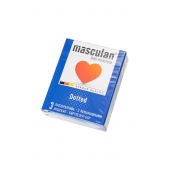 Презервативы с пупырышками Masculan Dotted - 3 шт. - Masculan - купить с доставкой в Южно-Сахалинске