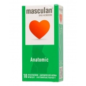 Презервативы анатомической формы Masculan Anatomic - 10 шт. - Masculan - купить с доставкой в Южно-Сахалинске