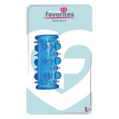 Голубая насадка с шипами и шишечками LUST CLUSTER - Dream Toys - в Южно-Сахалинске купить с доставкой