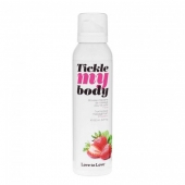 Массажная хрустящая пенка Tickle My Body Strawberry с ароматом клубники - 150 мл. - Love to Love - купить с доставкой в Южно-Сахалинске
