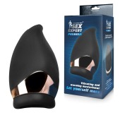 Черный вибромастурбатор Sex Expert - Sex Expert - в Южно-Сахалинске купить с доставкой