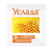 Гель-лубрикант «Услада с прополисом» - 3 гр. - Биоритм - купить с доставкой в Южно-Сахалинске