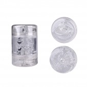 Прозрачный двусторонний мастурбатор Joy Cup - анус и рот - Erokay - в Южно-Сахалинске купить с доставкой