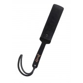 Черный кожаный пэддл - 37 см. - Pecado - купить с доставкой в Южно-Сахалинске