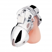 Клетка на пенис из металла Obedience Cock Cage - BlueLine - купить с доставкой в Южно-Сахалинске