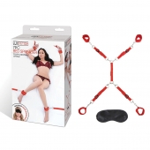 Красная фиксация на матрас Classic Bedspreader - Lux Fetish - купить с доставкой в Южно-Сахалинске