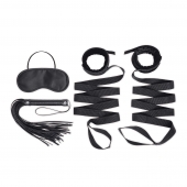 Эротический набор 4PC Bondage Bed Strap   Flogger Kit - Lux Fetish - купить с доставкой в Южно-Сахалинске