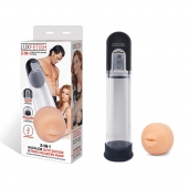 Автоматическая вакуумная помпа-мастурбатор Blowjob Auto Sucker Penis Enlarger Pump - Lux Fetish - в Южно-Сахалинске купить с доставкой