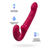 Малиновый безремневой страпон Lapis - 23 см. - Lovense - купить с доставкой в Южно-Сахалинске