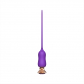 Фиолетовый тонкий стимулятор Nipple Vibrator - 23 см. - I-MOON - купить с доставкой в Южно-Сахалинске
