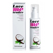 Съедобное согревающее массажное масло Love Me Tender Cocos с ароматом кокоса - 100 мл. - Love to Love - купить с доставкой в Южно-Сахалинске