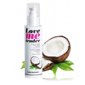 Съедобное согревающее массажное масло Love Me Tender Cocos с ароматом кокоса - 100 мл. - Love to Love - купить с доставкой в Южно-Сахалинске