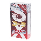 Ароматизированные презервативы Sagami Xtreme COLA - 10 шт. - Sagami - купить с доставкой в Южно-Сахалинске