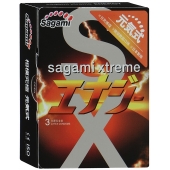 Презервативы Sagami Xtreme ENERGY с ароматом энергетика - 3 шт. - Sagami - купить с доставкой в Южно-Сахалинске