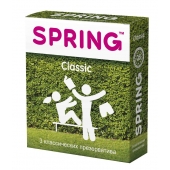 Классические презервативы SPRING CLASSIC - 3 шт. - SPRING - купить с доставкой в Южно-Сахалинске