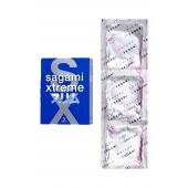 Розовые презервативы Sagami Xtreme FEEL FIT 3D - 3 шт. - Sagami - купить с доставкой в Южно-Сахалинске