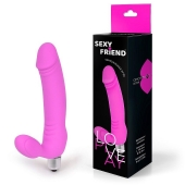 Розовый безремневой страпон Sexy Friend - 1137 - купить с доставкой в Южно-Сахалинске