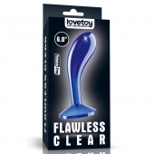Синяя анальная втулка Flawless Clear Prostate Plug 6.0 - 15 см. - Lovetoy - в Южно-Сахалинске купить с доставкой