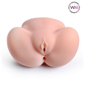 Реалистичный мастурбатор с двумя функциональными отверстиями - Erowoman-Eroman - в Южно-Сахалинске купить с доставкой