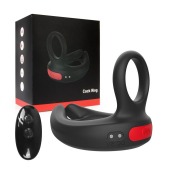 Черное эрекционное виброкольцо Cock Ring с пультом ДУ - I-MOON - в Южно-Сахалинске купить с доставкой