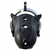 Черный замок верности Extreme Silicone Cock Blocker - Pipedream - купить с доставкой в Южно-Сахалинске