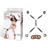 Леопардовая фиксация на матрас для рук и ног Classic Bedspreader - Lux Fetish - купить с доставкой в Южно-Сахалинске