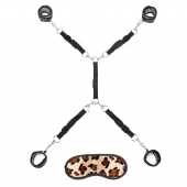 Леопардовая фиксация на матрас для рук и ног Classic Bedspreader - Lux Fetish - купить с доставкой в Южно-Сахалинске