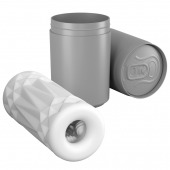 Белый компактный мастурбатор Maid Service в упаковке-банке - Baile - в Южно-Сахалинске купить с доставкой