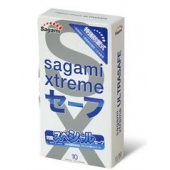 Презервативы Sagami Xtreme Ultrasafe с двойным количеством смазки - 10 шт. - Sagami - купить с доставкой в Южно-Сахалинске