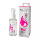 Возбуждающая силиконовая вагинальная смазка Yes Heat - 50 мл. - Sitabella - купить с доставкой в Южно-Сахалинске