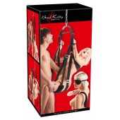 Черные секс-качели из широких ремней - Orion - купить с доставкой в Южно-Сахалинске