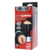 Двусторонний мастурбатор REALSTUFF 2 IN 1 HUMMER MOUTH   VAGINA - ротик и вагина - Dream Toys - в Южно-Сахалинске купить с доставкой