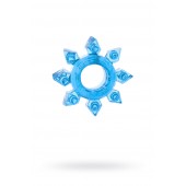 Голубая гелевая насадка-звезда - Toyfa Basic - в Южно-Сахалинске купить с доставкой