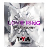 Прозрачное гелевое эрекционное кольцо с шипиками - Toyfa Basic - в Южно-Сахалинске купить с доставкой