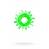 Зеленое эрекционное кольцо-солнце - Toyfa Basic - в Южно-Сахалинске купить с доставкой